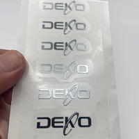 Étiquettes métalliques autocollantes, Logo personnalisé, Transparent, imperméable, transfert de lettres métalliques, autocollants en Nickel gaufré