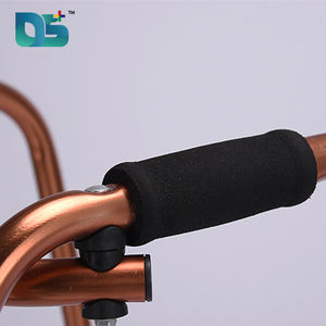 Roda depan baja tahan karat alat bantu jalan, rak H ganda perawatan permukaan perak cerah, alat bantu jalan tahan lama - Product Image 4