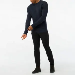 2019 नई शैली उच्च गुणवत्ता वाले पुरुषों थर्मल अंडरवियर लंबी आस्तीन topsMerino ऊन आधार परत
