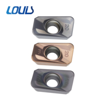 Fraiseuse CNC APMT160420 pour centre d'usinage, en alliage dur, revêtement PVD, OEM spécial, grande angleuse à raclage avec angle R, pour usinage grossier