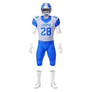 Camiseta de Fútbol Americano para Hombre, 100% Poliéster, Estampada, Transpirable, Talla Grande, Secado Rápido, Pantalones Cortos 3D, Nombre del Equipo Personalizado, OEM, ODM - Product Image 3