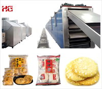 2025 HG gros cuit neige riz craquelin Machine croustillant riz Biscuit ligne de production avec mélangeur et moulin à riz Snack équipement