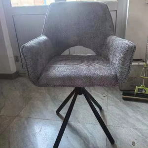 Elegante moderno e senza tempo sedia girevole interna <span class=keywords><strong>antracite</strong></span> colore comfort seduta morbida robusto bracciolo posteriore girevole sedia da pranzo - Product Image 1