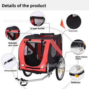 <span class=keywords><strong>Remolque</strong></span> <span class=keywords><strong>para</strong></span> Bicicleta Personalizable <span class=keywords><strong>de</strong></span> 16 Pulgadas con Plataforma Plegable <span class=keywords><strong>de</strong></span> Acero Inoxidable <span class=keywords><strong>para</strong></span> Transportar <span class=keywords><strong>Perros</strong></span> - Product Image 3