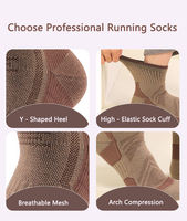 Chaussettes de sport pour hommes en laine mérinos, respirantes, anti-transpiration, à semelle épaisse en tissu éponge, sans couture, pour la course à pied, la randonnée, le trekking et les activités de plein air