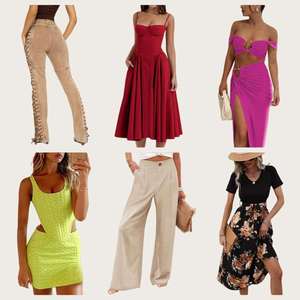 Vestidos Casuales de Verano para <span class=keywords><strong>Mujer</strong></span> al por Mayor, Estilos Variados, Manga Corta, Vestido Holgado, Lote a Granel, Nuevo Stock, Precio de Fábrica, MOQ Bajo - Product Image 4