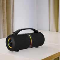 Altavoz Bluetooth Portátil BKK, Impermeable IPX5, 60W, con Luz RGB, Compatible con BT, USB y Tarjeta TF