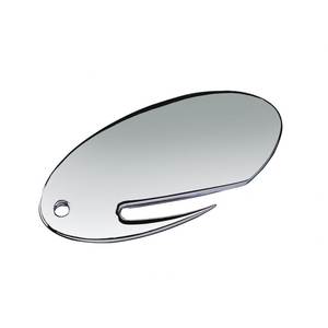 Apribottiglie ovale classico 43x85 mm con lama in metallo e foro per portachiavi - Product Image 1