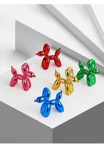 Famosa resina di piccole dimensioni in stile americano galvanico piccolo cane palloncino per soggiorno armadietto del vino decorazione mobile <span class=keywords><strong>TV</strong></span> - Product Image 6