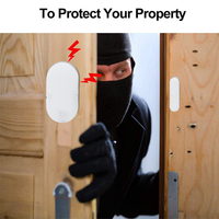 Sistem Alarm Keamanan Rumah Anti Maling Terbaik untuk Apartemen, Toko, Pabrik, Sensor Alarm Pintu dan Jendela dengan Remote