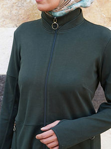 Lot de 50 sweats à capuche décontractés pour femmes musulmanes, collection automne, service OEM personnalisé, tissu tricoté respirant, col rond, longueur intégrale - Product Image 3