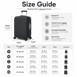 Copri bagagli da viaggio impermeabili personalizzati, - Product Image 2