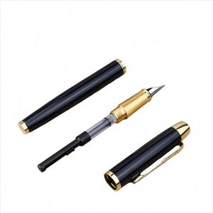 Business Premium Metal Fountain <b>Pen</b> with Gold and Silver Clips Writing Diameter 0.5mm Custom <b>Pen</b> Suitable for Corporate Gifts - Product Image 6