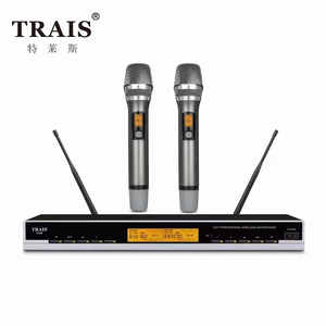 Trais ไมโครโฟนไร้สายแบบถือสำหรับ<span class=keywords><strong>คาราโอเกะ</strong></span>ไมโครโฟน UHF แบบมืออาชีพระบบเสียงสำหรับ<span class=keywords><strong>คาราโอเกะ</strong></span> - Product Image 1