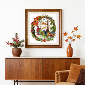 Kit de Punto de Cruz con Patrón HD de la <span class=keywords><strong>Serie</strong></span> Infantil, Tela Aida Estampada/Contada 16/14/11CT, Set de Bordado, Manualidades, Lienzo para Punto de Cruz - Product Image 5