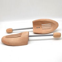 Embauchoirs et formes de maintien pour chaussures en bois de lotus et métal, réglables, écologiques, anti-plis, avec ressort pour préserver la forme des chaussures