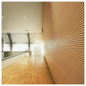 Paneles Acústicos Ranurados de Madera Impermeables con Absorción de Sonido, Tableros Decorativos 3D para Hoteles, Apartamentos, Parques, Interiores y Diseño Costero - Product Image 2