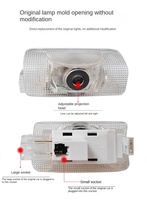 Lampe de bienvenue LED 3D à effet fantôme pour portière, projecteur de logo 12V, état neuf, pour accessoires de voiture LS ES IS LX RX GS GX