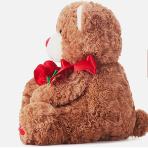 Ours en peluche marron personnalisé pour la Saint-Valentin, jouet doux et rembourré pour enfants, très vendu - Product Image 6
