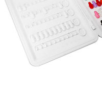 Livre d'échantillons et nuancier de vernis à ongles blancs personnalisés pour usage professionnel en salon de manucure