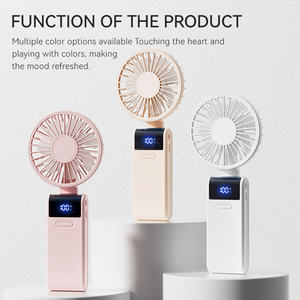 T20 2025 nouveau produit Mini ventilateur de poche puissant portable USB Rechargeable Portable 5th Gear Mini ventilateur avec Base pour la famille - Product Image 2