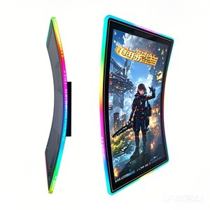 จอภาพแบบโค้งขนาด<span class=keywords><strong>23</strong></span>.6นิ้วสำหรับอุตสาหกรรมห้องเล่นเกมหน้าจอ LCD ใช้พลังงานต่ำ
