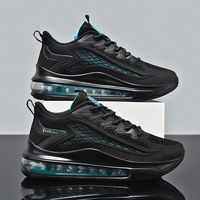 Chaussures de course sportives respirantes de haute qualité, taille plus, avec coussin d'air pour hommes