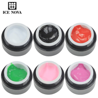 ICE NOVA Gel de peinture 3D, vernis à ongles, cuir, haute qualité, peinture 3D sans essuyage, pâte de peinture, design, micro-sculpture, peinture tridimensionnelle