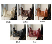 Nouveau Sac à Bandoulière de Luxe en Cuir PU Couleur Unie pour Femme avec Fermeture Éclair – Tendance Estivale Vente en Gros