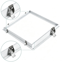 Clip de fixation à ressort pour panneau lumineux encastré LED en acier laminé à froid avec revêtement par électrophorèse noir 55*22mm