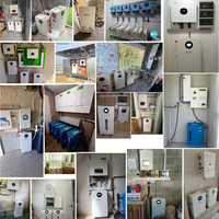 Système de stockage d'énergie solaire hybride mural 16,07 kWh en stock UE, batterie LiFePO4 51,2 V avec communication CAN