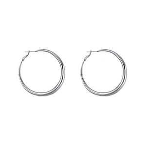 Pendientes <span class=keywords><strong>de</strong></span> Aro Gruesos <span class=keywords><strong>de</strong></span> Moda para <span class=keywords><strong>Mujer</strong></span>, <span class=keywords><strong>de</strong></span> Aleación <span class=keywords><strong>de</strong></span> Oro y Plata, Circulares Grandes, Venta al por Mayor - Product Image 4