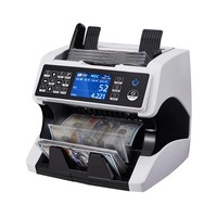 Compteur de billets à chargement par le haut AL-920, machine de comptage de monnaie à détection de coupures mixtes, équipement financier, détecteur de faux billets avec 2 CIS