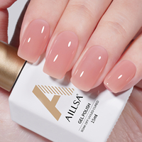 Vernis Gel Translucide Aillsa Effet Cristal, Gelée Transparente UV LED, Soak-Off, pour Nail Art, Longue Durée, Manucure Professionnelle