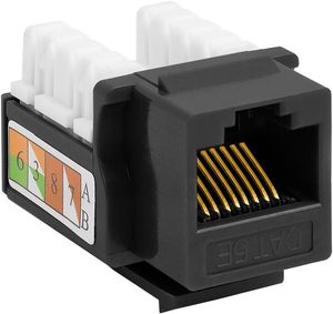 XLEP-0000 คีย์สโตนแจ็ค Cat6 RJ45 แบบ 90 องศา สำหรับติดตั้งบนแผงผนัง สีฟ้า - Product Image 4