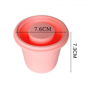 Moules à glaçons réutilisables en silicone pour gobelets, à démoulage facile, avec couvercle, sans BPA, empilables, gain de place - Product Image 2