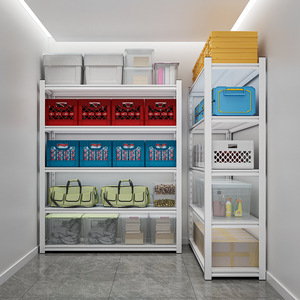 ชั้นวางของเหล็ก 5 ชั้น ปรับระดับได้ สำหรับห้องนั่งเล่น ระเบียงบ้าน คลังสินค้าในบ้าน - Product Image 2