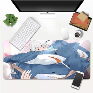 Hololive Usada Pekora Gawr <span class=keywords><strong>Gura</strong></span> anime Big game pad OEM all'ingrosso personalizzato Mouse pad gaming mousepad gomma grande tappetino per mouse Xxl - Product Image 4