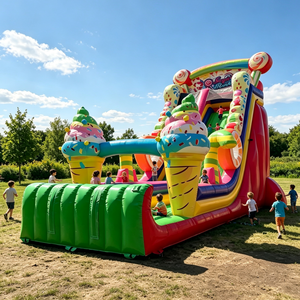 <span class=keywords><strong>Parc</strong></span> gonflable commercial, château gonflable pour enfants, toboggan, structure de jeux gonflable extérieure sur mesure, équipement d'amusement - Product Image 4