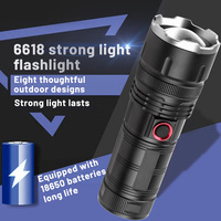 Lampe torche zoomable à LED haute puissance 30W 1000 + lumens Lampe de poche d'urgence réglable