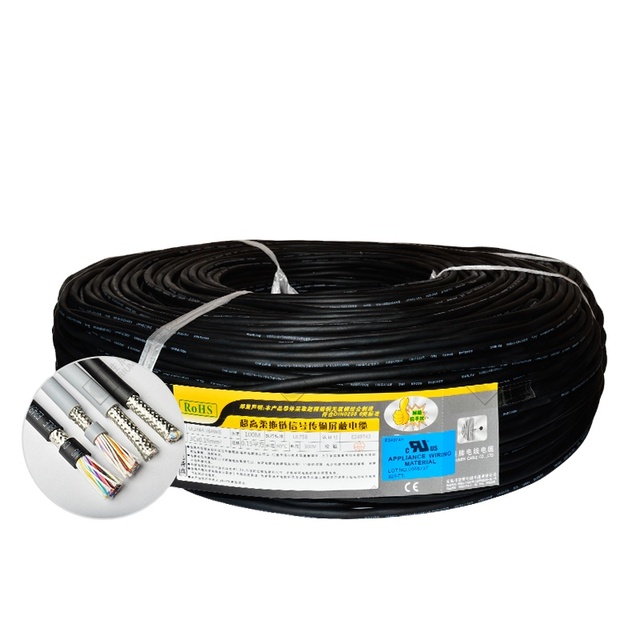 High Temperature Resistant AWM 20276 24AWG 16C 18C 20C 22C Electrical  Cable Multi Conductor Wire  Shielded Cable