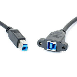 <b>Usb</b> 3.0 B Male To B Female Adapter <b>Cable</b> For Printer Data Transfer And Hard Drive <b>Extension</b> - Product Image 3