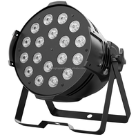 Lumière LED PAR de haute qualité 18X8W RGBW 4IN1 DMX 512 ZOOM LED lumière de lavage à tête mobile pour l'éclairage de scène de fête d'événement