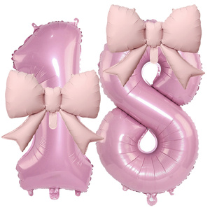 Venta al por Mayor de Sets de Globos de Aluminio con Número 18 para Cumpleaños, Decoración para Ceremonias de Mayoría de Edad - Product Image 4