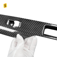 ShaSha panneau de lève-vitre en Fiber de carbone sec Kits intérieurs en carbone véritable pour Ford Mustang GT 2015-2024 voitures accessoires de voiture