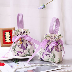 Elegante Bolsa de Regalo de Lona de Algodón Vintage con Cordón para Bodas y Fiestas, Bolsa de Dulces Vintage Reciclable - Product Image 2