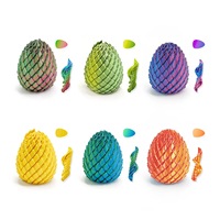 Œuf Fidget Dragon Torsadé, Œuf Fidget Slime Imprimé en 3D, Service Personnalisé, Jouet Sensoriel Anti-Stress