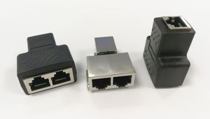 STP UTP Cat6 RJ45 8P8Cプラグイン・デュアルRJ45スプリッターネットワークイーサネットパッチコードアダプター工場 - Product Image 4