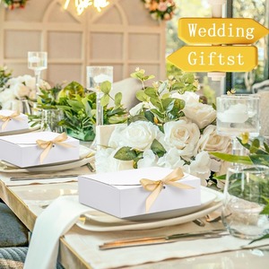 Gift <b>Box</b> with Lid, Paper <b>Box</b> with Ribbon Gift <b>Box</b> for Birthday, Wedding, <b>Party</b> Chocolate Candy, Customizable - Product Image 3