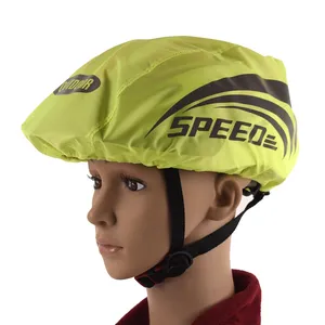 Superbsail 헬멧 반사 커버 자전거 자전거 헬멧 방수 커버 사이클링 MTB 도로 자전거 헬멧 반사 스트립 비 커버